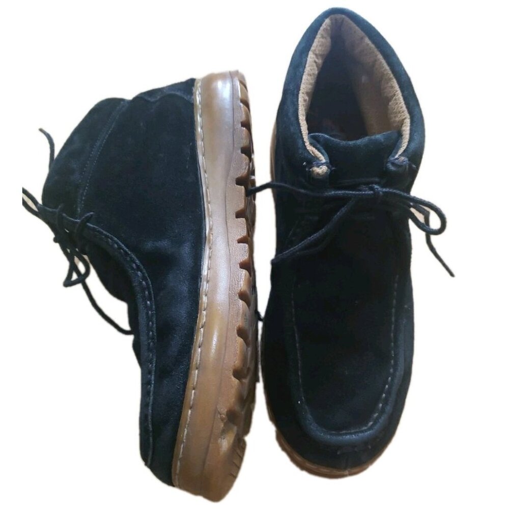 SAO Stacy Adams Boots Men’s Size 12 Dublin II Lace Up Ankle Black Suede Leather